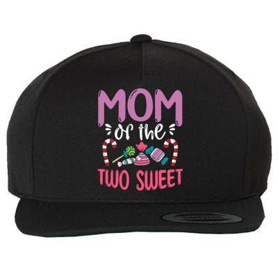 Mom Of The Two Sweet Proud Mother Mama Gift Wool Snapback Cap