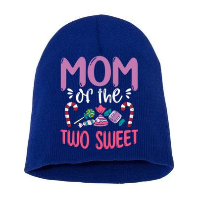 Mom Of The Two Sweet Proud Mother Mama Gift Short Acrylic Beanie