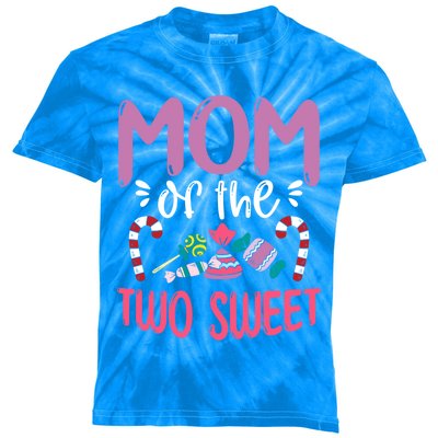 Mom Of The Two Sweet Proud Mother Mama Gift Kids Tie-Dye T-Shirt