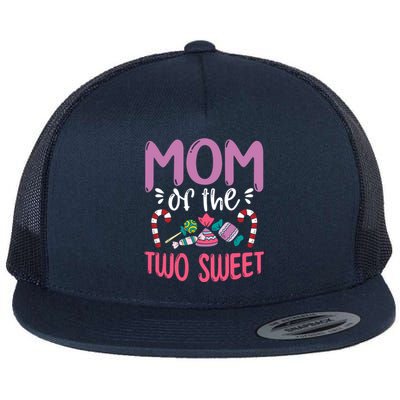 Mom Of The Two Sweet Proud Mother Mama Gift Flat Bill Trucker Hat