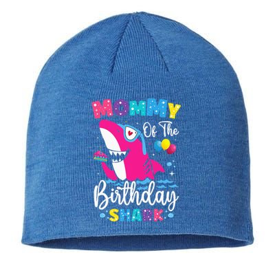 Mommy Of The Shark Birthday Mom Matching Family Sustainable Beanie