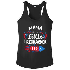 Mama Of The Little Firecracker 4th Of July Birthday Party Gift Ladies PosiCharge Competitor Racerback Tank