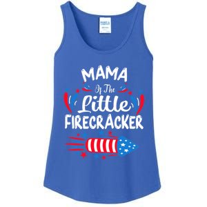 Mama Of The Little Firecracker 4th Of July Birthday Party Gift Ladies Essential Tank