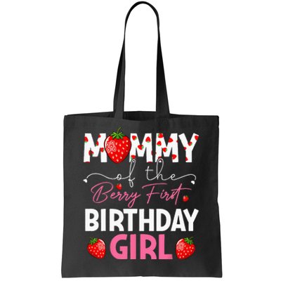 Mommy Of The Berry First Birthday Gifts Girl Strawberry Tote Bag