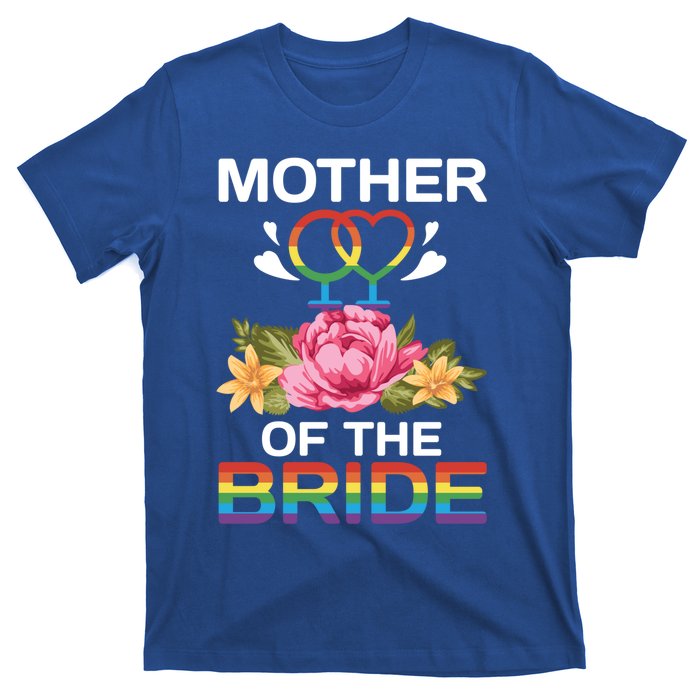 Mother Of The Bride Flower Gay Lesbian Wedding Lgbt Same Sex Gift T-Shirt