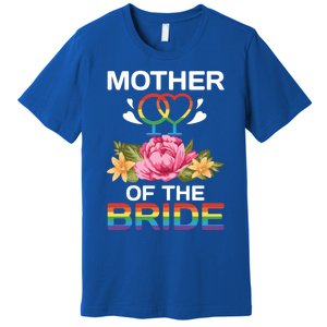 Mother Of The Bride Flower Gay Lesbian Wedding Lgbt Same Sex Gift Premium T-Shirt