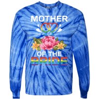 Mother Of The Bride Flower Gay Lesbian Wedding Lgbt Same Sex Gift Tie-Dye Long Sleeve Shirt