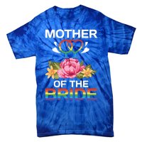 Mother Of The Bride Flower Gay Lesbian Wedding Lgbt Same Sex Gift Tie-Dye T-Shirt