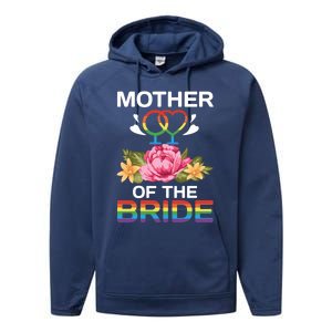 Mother Of The Bride Flower Gay Lesbian Wedding Lgbt Same Sex Gift Performance Fleece Hoodie