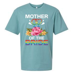 Mother Of The Bride Flower Gay Lesbian Wedding Lgbt Same Sex Gift Sueded Cloud Jersey T-Shirt