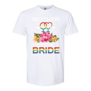 Mother Of The Bride Flower Gay Lesbian Wedding Lgbt Same Sex Gift Softstyle CVC T-Shirt