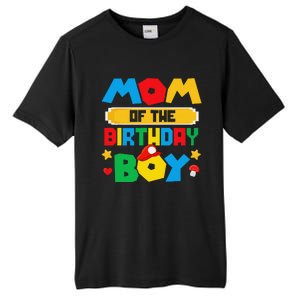 Mom Of The Birthday Boy Game Gaming Mom And Dad Family Tall Fusion ChromaSoft Performance T-Shirt