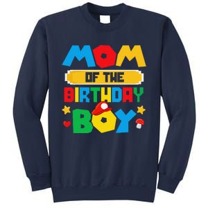 Mom Of The Birthday Boy Game Gaming Mom And Dad Family Sweatshirt