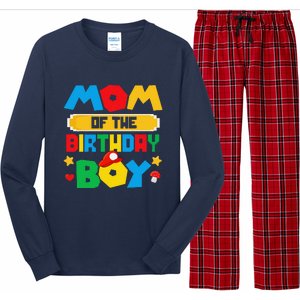 Mom Of The Birthday Boy Game Gaming Mom And Dad Family Long Sleeve Pajama Set