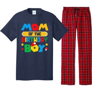 Mom Of The Birthday Boy Game Gaming Mom And Dad Family Pajama Set