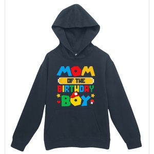 Mom Of The Birthday Boy Game Gaming Mom And Dad Family Urban Pullover Hoodie