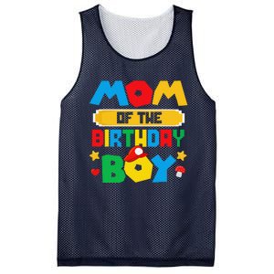 Mom Of The Birthday Boy Game Gaming Mom And Dad Family Mesh Reversible Basketball Jersey Tank