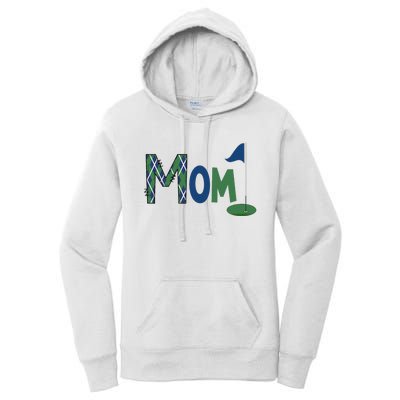 Mom Of The Birthday Boy Hole In One Golf Sport Matching Women's Pullover Hoodie