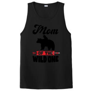 Mom Of The Wild One Papa Bear Gift PosiCharge Competitor Tank