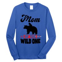 Mom Of The Wild One Papa Bear Gift Long Sleeve Shirt