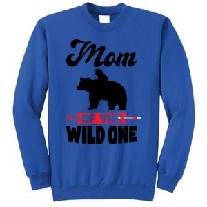 Mom Of The Wild One Papa Bear Gift Sweatshirt