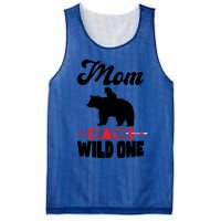 Mom Of The Wild One Papa Bear Gift Mesh Reversible Basketball Jersey Tank