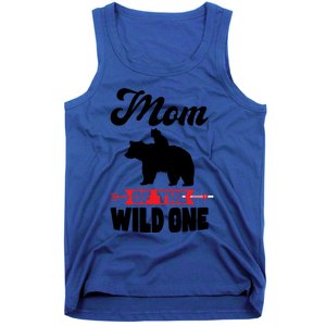 Mom Of The Wild One Papa Bear Gift Tank Top