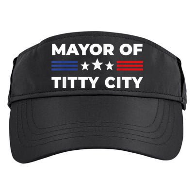 Mayor Of Titty City Funny Gift Adult Drive Performance Visor