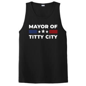 Mayor Of Titty City Funny Gift PosiCharge Competitor Tank