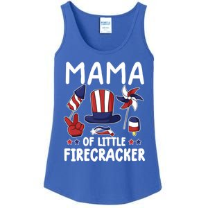 Mama Of The Little Firecracker Great Gift Funny 4th Of July Mommy Cute Gift Ladies Essential Tank