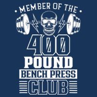 Member Of The 400 Pound Bench Press Club Benchpress Gym Cooling Performance Long Sleeve Crew