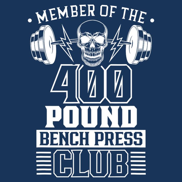 Member Of The 400 Pound Bench Press Club Benchpress Gym Cooling Performance Long Sleeve Crew