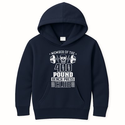 Member Of The 400 Pound Bench Press Club Benchpress Gym Kids Hoodie
