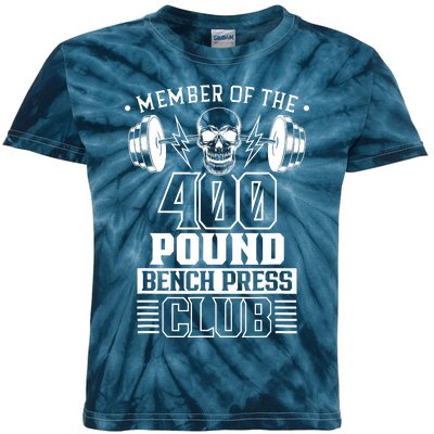 Member Of The 400 Pound Bench Press Club Benchpress Gym Kids Tie-Dye T-Shirt