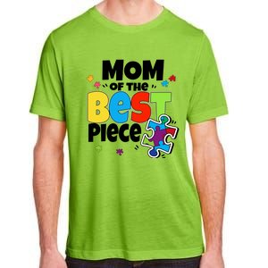 Mom Of The Best Piece Autism Mama Puzzle Mother Day Stepmom Meaningful Gift Adult ChromaSoft Performance T-Shirt