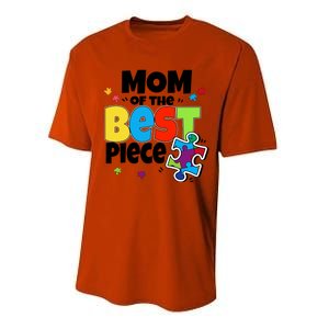 Mom Of The Best Piece Autism Mama Puzzle Mother Day Stepmom Meaningful Gift Performance Sprint T-Shirt