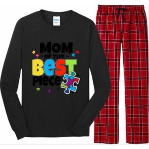 Mom Of The Best Piece Autism Mama Puzzle Mother Day Stepmom Meaningful Gift Long Sleeve Pajama Set