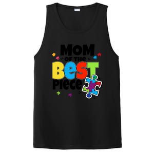 Mom Of The Best Piece Autism Mama Puzzle Mother Day Stepmom Meaningful Gift PosiCharge Competitor Tank