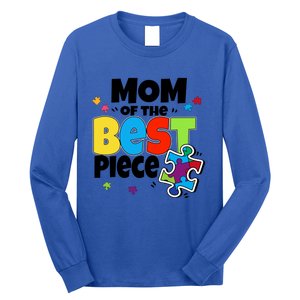 Mom Of The Best Piece Autism Mama Puzzle Mother Day Stepmom Meaningful Gift Long Sleeve Shirt