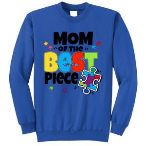 Mom Of The Best Piece Autism Mama Puzzle Mother Day Stepmom Meaningful Gift Sweatshirt