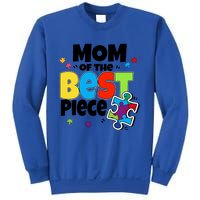 Mom Of The Best Piece Autism Mama Puzzle Mother Day Stepmom Meaningful Gift Sweatshirt