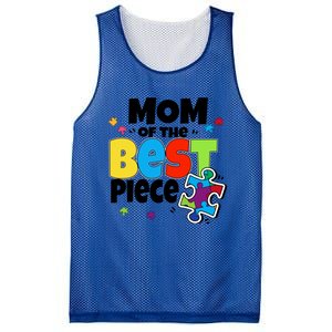 Mom Of The Best Piece Autism Mama Puzzle Mother Day Stepmom Meaningful Gift Mesh Reversible Basketball Jersey Tank