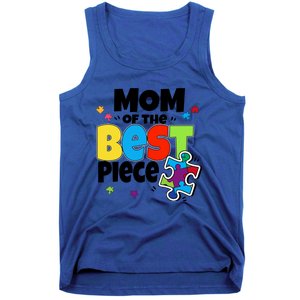 Mom Of The Best Piece Autism Mama Puzzle Mother Day Stepmom Meaningful Gift Tank Top