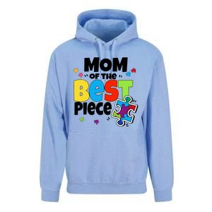 Mom Of The Best Piece Autism Mama Puzzle Mother Day Stepmom Meaningful Gift Unisex Surf Hoodie