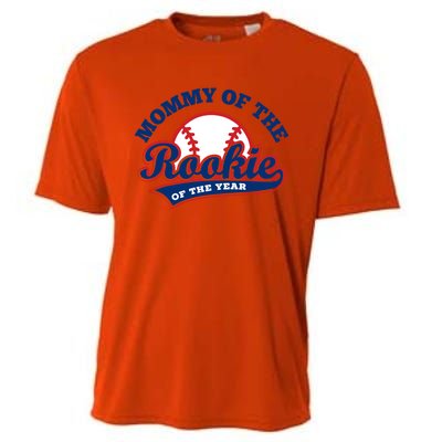 Mommy Of The Rookie Cute Gift Rookie Of The Year Baseball Mommy Gift Cooling Performance Crew T-Shirt