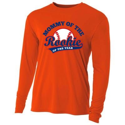 Mommy Of The Rookie Cute Gift Rookie Of The Year Baseball Mommy Gift Cooling Performance Long Sleeve Crew