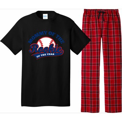 Mommy Of The Rookie Cute Gift Rookie Of The Year Baseball Mommy Gift Pajama Set