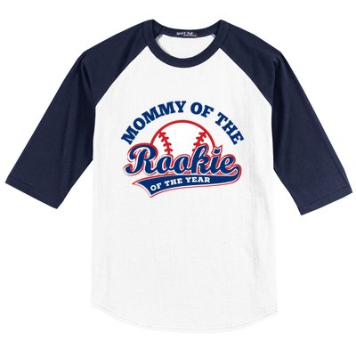 Mommy Of The Rookie Cute Gift Rookie Of The Year Baseball Mommy Gift Baseball Sleeve Shirt