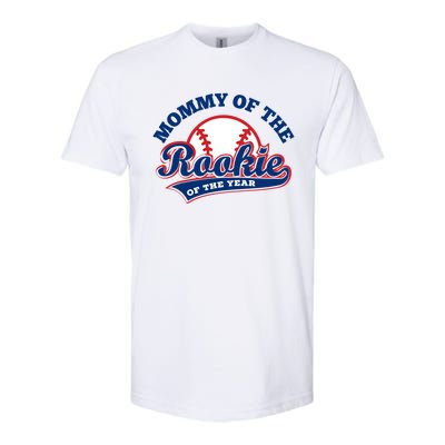 Mommy Of The Rookie Cute Gift Rookie Of The Year Baseball Mommy Gift Softstyle CVC T-Shirt