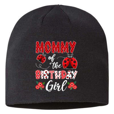 Mommy Of The Birthday Girl - Family Ladybug Birthday Sustainable Beanie